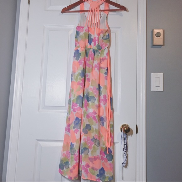 Kids Long Summer Dress Size 8 - Picture 2 of 4